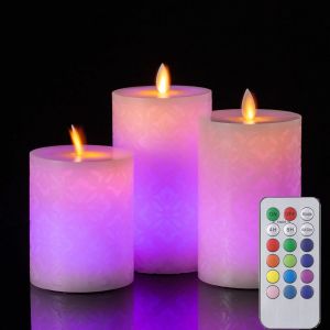 (In stock) 3/1Pcs Real Wax Led Candles with Remote Led Flameless Electric Candles Lamp Tealight Candle for Home Wedding Decor Night Light