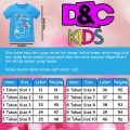 D&C KIDS Atasan kaos anak perempuan lengan pendek ukuran 1-10 tahun double dance  dc431. 