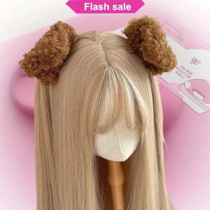 SHENHAO2🎀 1 cặp mới dễ thương Puppy tai clip bên cho cô gái sang trọng kẹp tóc Kawaii barrettes Mũ Nón trẻ em Phụ Kiện Tóc Quà Tặng