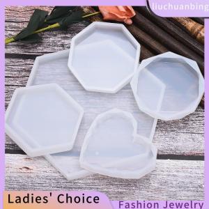 [COD] liuchuanbing Jewellery แม่พิมพ์หล่อเรซินถาดรองแก้วคริสตัลแม่พิมพ์ทำซิลิโคนอุปกรณ์ศิลปะแบบทำมือ