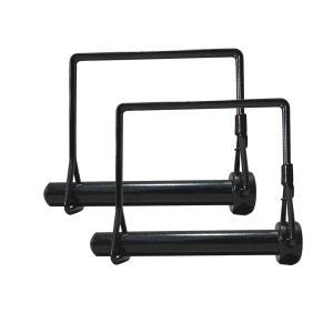 2 Pack Trailer Hitch Pin 3/8 x 4 Inch Zinc Coated Steel Towing Coupler Pin Quick Release Trailer Lock Pin for Truck Agricultural Equipment Towing PTO Shaft Heavy Duty Hitch Pin Trailer Safety Pin