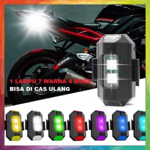 Lampu Strobo LED 7 Warna Universal Anti Tabrakan Untuk Motor / Pesawat / Drone