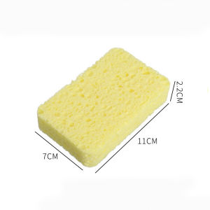 🧽เยื่อไม้🧽10 ชิ้น ฟองน้ํา แผ่นใยขัด ครัว ฟองน้ําล้างจาน ห้องน้ํา อุปกรณ์ครัวเรือน ซุปเปอร์ดูดซับ