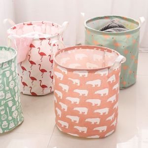 Keranjang Laundry Lipat Canvas: Tempat Penyimpanan Baju Cucian