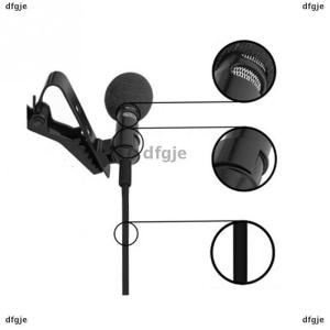 [COD] dfgje 3.5mm Jack Lavalier Tie Clip Lecture Microphones Mini Audio Mic for Camera Computer Phone