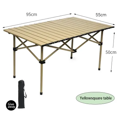 【COD Spot】Folding table folding camping table Folding table portable aluminum outdoor indoor camping picnic easy to carry