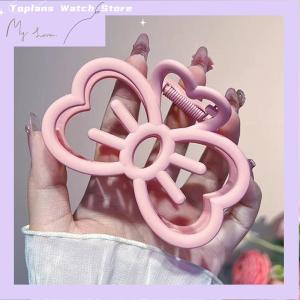 [Toplans]💖[HOT SALE]🎈🎈 Korean Cute Bowknot Hair Clip Plastic Claw Clip Candy Color Crab Hair Clip For Girls Sweet Hair Claw Hair Accessories For Women