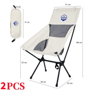 Outdoor Camping Chair Portable Folding Moon Chair Foldable Beach Fishing Chair with Bag for Camping