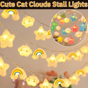 Cute Cat Clouds Stall Lights Ambient Lighting Led Unique And Interesting Light For Room Deco Led Lights