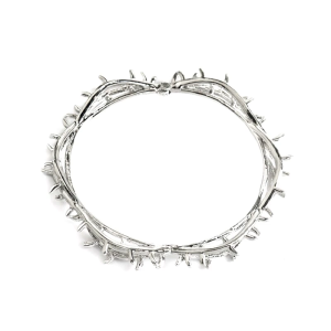 Hợp kim thời trang vòng đeo tay hợp thời trang gai chi tiết Vòng đeo tay bền lâu vật liệu hợp kim Bangle dây đeo cổ tay quyến rũ