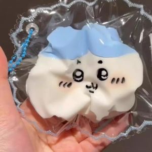 Anime Cartoon Kawaii Chiikawa Hachiware Usagi Soft Plush Doll Imitation Silicone Stress Relief Sensory Fidget Decompress