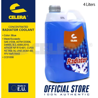 CELERA Concentrated Car Radiator Coolant Blue 4Liters CC01008