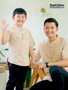 Mawar Fashion - Baju Koko Couple Usman / Kemeja Koko Couple Ayah Dan Anak