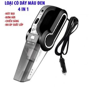 Máy Hút Bụi Đa Chức Năng 4 Trong 1 Cho Xe Hơi LY-8801 120W 12V Có Đồng Hồ Đo Áp Suất Cực Mạnh