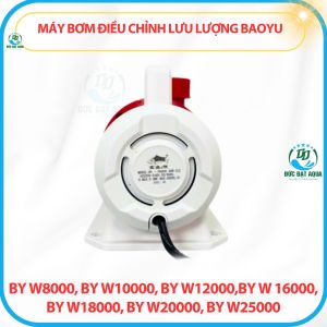máy bơm hồ koi điều chỉnh lưu lượng 12 mức Baoyu BY-W series BY W8000-10000-12000-16000-18000-20000-25000