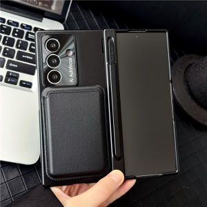 Wallet Credit Card Slot With S Pen Case For Samsung Galaxy Z Fold 8 Ultra 5G c For Magsafe Hinge Protection Screen Cover