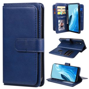 For OPPO Reno 12F 8T 8Z 7Z 5G / Reno 12 8 7 5 Pro Phone Case Magnetic Leather Wallet 10 Card Slot Couples Flip Cover Casing