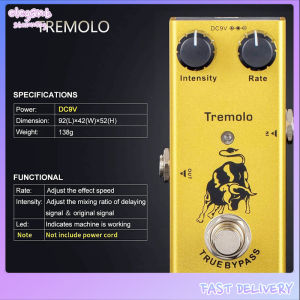 elegantstunning Guitar Effects Portable Pedal Rate High Low Frequency Effect Pedals With Steel Metal Shell Mini Single Type DC 9V