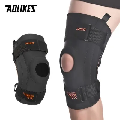 Bó gối thể thao có lò xo hỗ trợ AOLIKES A-7902 giảm sốc thoáng khí bảo vệ khớp gối