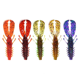 8pcs Fishing Swimbait Fishing Tackle Accessories 7.5cm 3.7g Soft Lure Baits Crawfish Lures for Trout Shrimp Baits