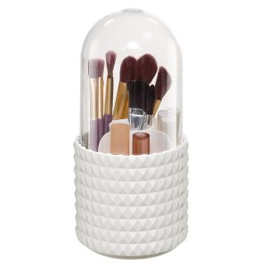 ABS Cosmetics Storage Box Rotating Makeup Organizers Dressing Table Cosmetic Rack Brush Organizer