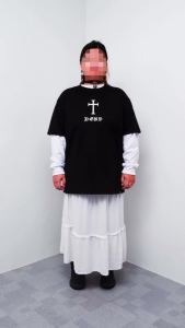 Casual Original DGRAVE CREATIONS NOTHING BENEATH ME T-SHIRT