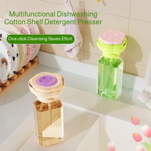 🌸Flower Dishwashing Liquid Bottle Sink Press Kitchen Soap Dispenser Hand Soap Bottle Laundry Detergent Press Dispenser花朵洗洁精按压器