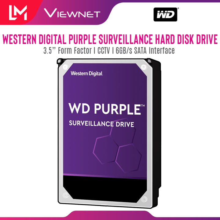 WD Western Digital Purple AV Surveillance CCTV Hard Drive 1TB/ 2TB