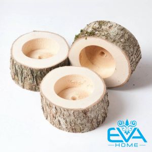 Giá Đỡ Nến Bằng gỗ 3 cm Độc Đáo Trang Trí Nhà Cửa / Tiệc Cưới. Đế Nến Gỗ Đế Nến Tealight Decor Chụp Ảnh Lãng Mạn