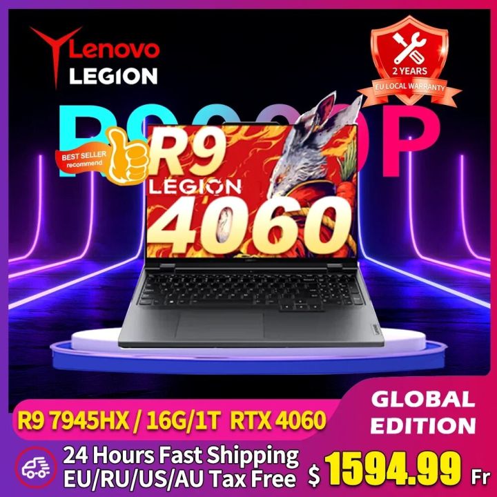 Lenovo Legion R9000P 2023 ESports Gaming Laptop 16Inch AMD R9 7945HX