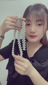 Đai váy chuỗi ngọc khóa cài họa tiết nhiều mẫu dây lưng chuỗi ngọc hoa lá đính đá