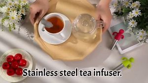 Silicone Tea Strainer Silicone Tea Infuser for Loose Tea Cute Little Man Shaped Tea Infuser for Loose Tea Ultra-Fine Mesh Tea Filter Tea Steeper Tea Strainer for Teacups