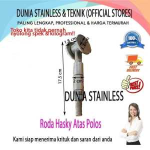 Roda Hasky atas polos engsel pintu