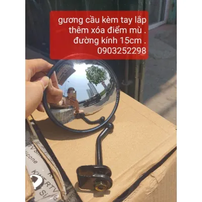 gương cầu lồi lắp thêm xóa điểm mù xe kia - huyndai mitsu gương phong thủy 3 ốc sau