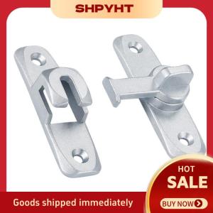 SHPYHT✨ 90 Degree Heavy Duty Stainless Steel Hook Latch Lock Cabinet Window Drawer Easy Use