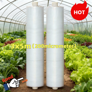 Transparent UV Greenhouse Film Filem Rumah Hijau 6 Meter x 15 Meter Farm Net UV Plastic UV Cover Greenhouse Plastic.