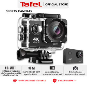 รับประกัน 5 ปี กล้องกันน้ํา 4K WIFI กันน้ำ ป้องกันการสั่นสะเทือน อุปกรณ์เสริมมากมาย กล้องแอคชั่น กล้องติดหมวก กล้องติดมอไซค์ กล้องถ่ายใต้น้ำ กล้อง gopro กล้องโกโปร