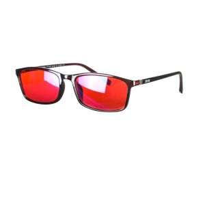 anti blue light glasses men square frame shape red lens full blocking for good sleep orange for long time working with bluelight