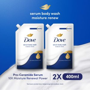 Dove Serum Body Wash Pro-Ceramide Moisture Renew Pouch 400ml x2