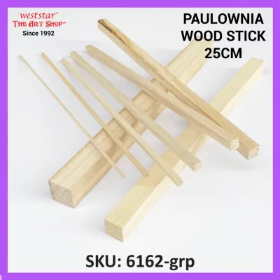 Paulownia Wood Stick Lightweight Strong | 25cm length [Weststar The Art Shop] craft