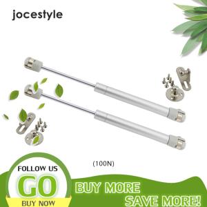 【New Arrival】 80N/100N/120N Gas Spring Cabinet Hinge Stay Soft Close Open 2pcs Hydraulic Furniture Door Lift Support Silent for Kitchen Cupboard