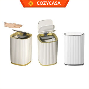 【COZYCASA】Smart Sensor Trash Can 15L / Automatic Lid Waste Bin / Ozone Deodorizing / IPX5 Waterproof