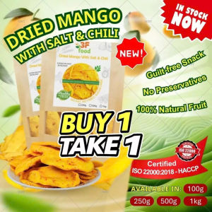 【BUY 1 TAKE 1】3F Food Dried Mango with Salt & Chili – Healthy Snack Sweet & Spicy Sugar Free | FREE SHIPPING