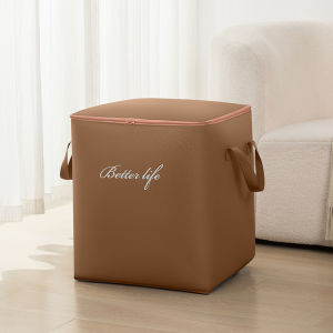 Justliving Chăn túi lưu trữ quần áo oxford 100l/140L giỏ đựng hoàn thiện dung tích lớn túi di chuyển có thể gập lại không thấm nước Túi lưu trữ xếp chồng lên nhau cho chăn