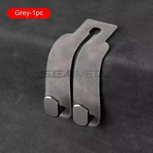 SEAMETAL Car Seat Storage Hook Suede Seat Headrest Double Hook Universal Car Hook Holder Storage Organizer