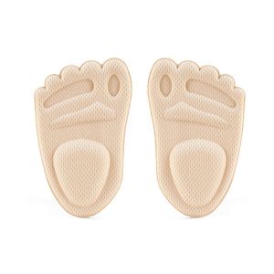 เท้าครึ่งแผ่นรองเท้าส้นสูงรองเท้า พื้นรองเท้าเม็ดมีดกันกระแทก บรรเทาอาการปวดไม่ลื่น ขนาดปรับ