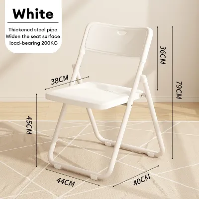 Bona Foldable Plastic Chair stool Folding Chair Waterproof Seat Designer Dining Chair/ Conference Chair Small chair 折叠椅