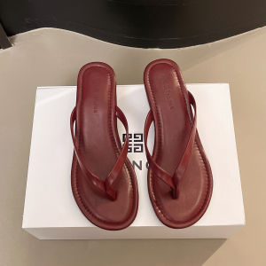 [Free Shipping] Trendy And Height-Increasing Flip-Flops With A Wedge Heel 2026 Summer Non-Slip Casual Round-Toe Sandals