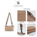 JIELSHI HAPPY 83663-J# Slingbag Tas Selempang Wanita Casual Kekinian Bahan Parasut Crinkle Anti Air. 