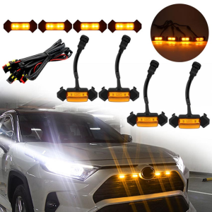 4PCS Grille Amber Lights for Toyota Tacoma Trd Grill 2016-2019 H9PH